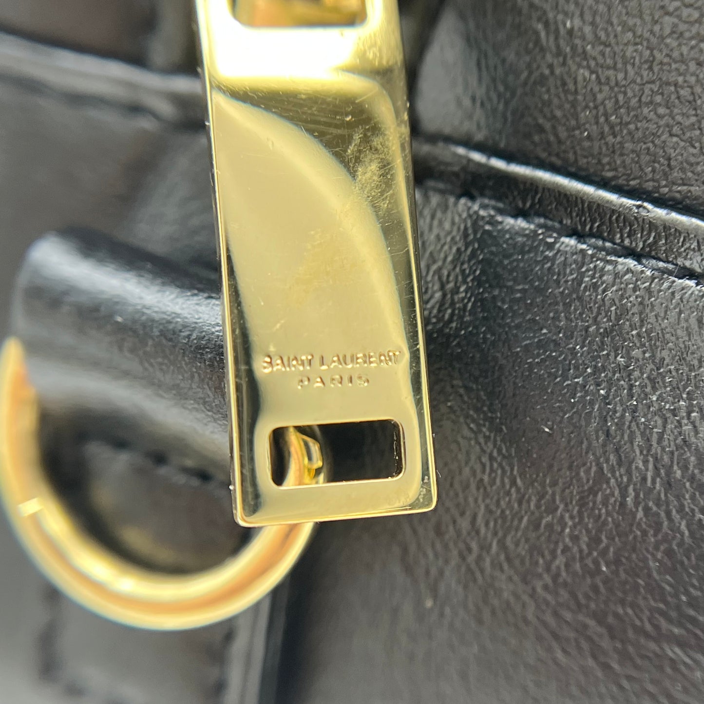 Calfskin Monogram Baby Cabas Black