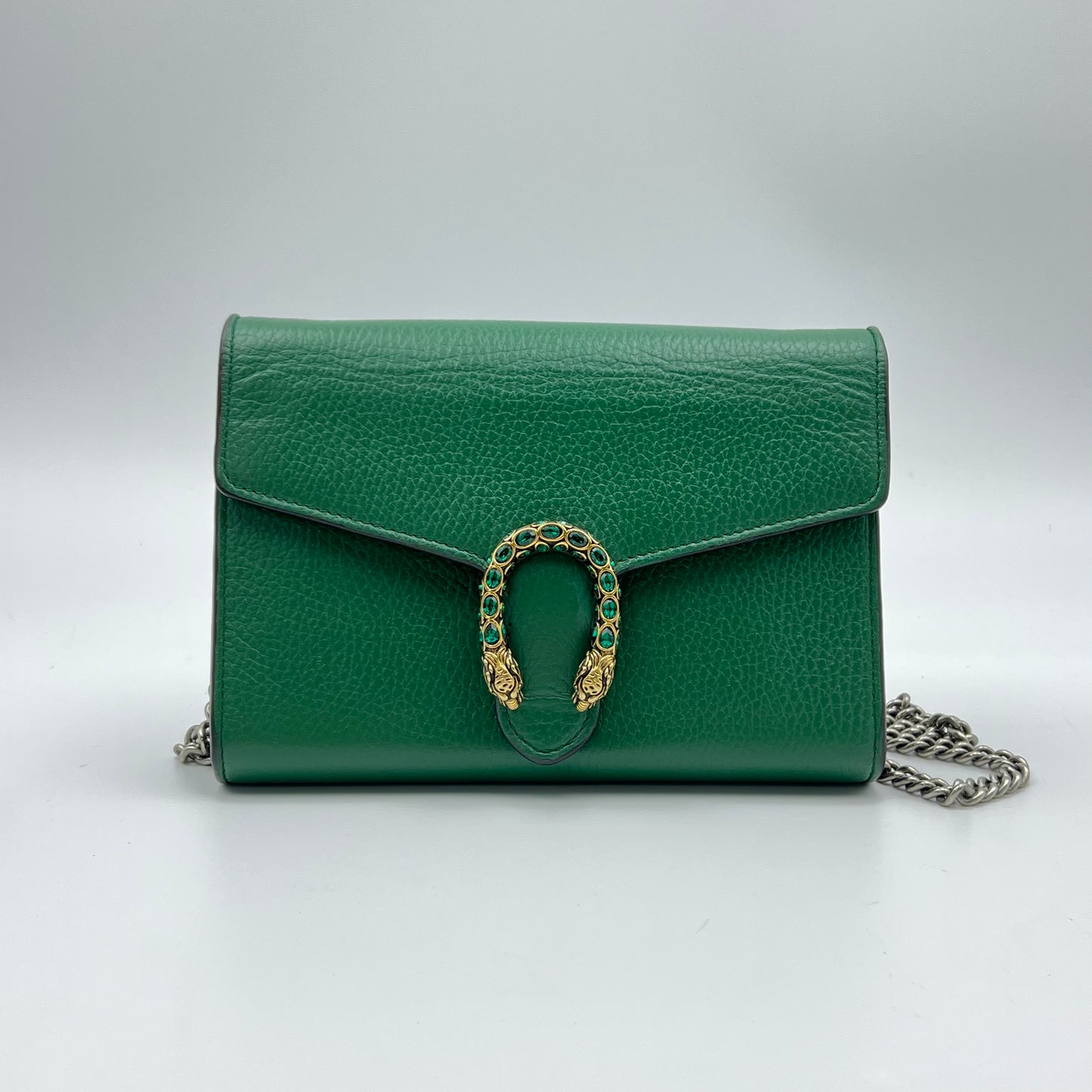 Mini Dionysus Wallet on Chain Green