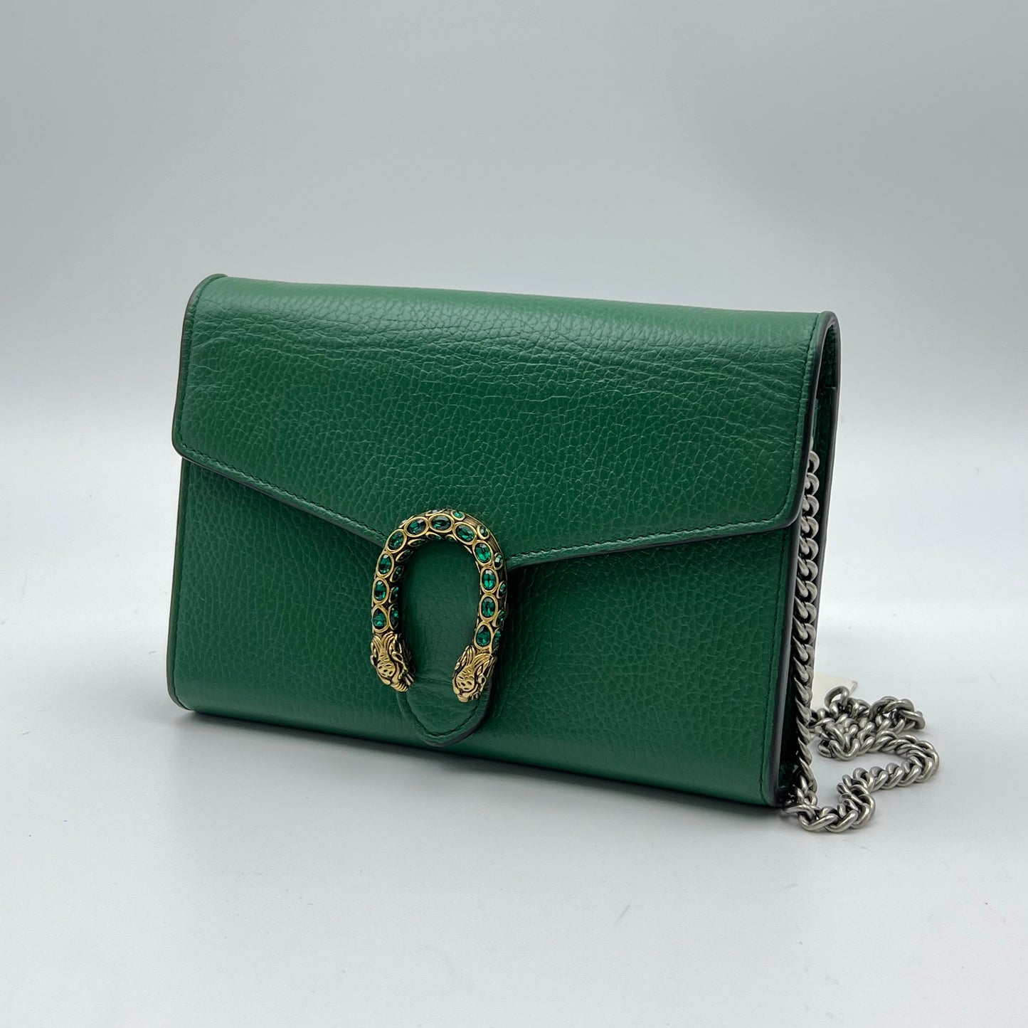 Mini Dionysus Wallet on Chain Green