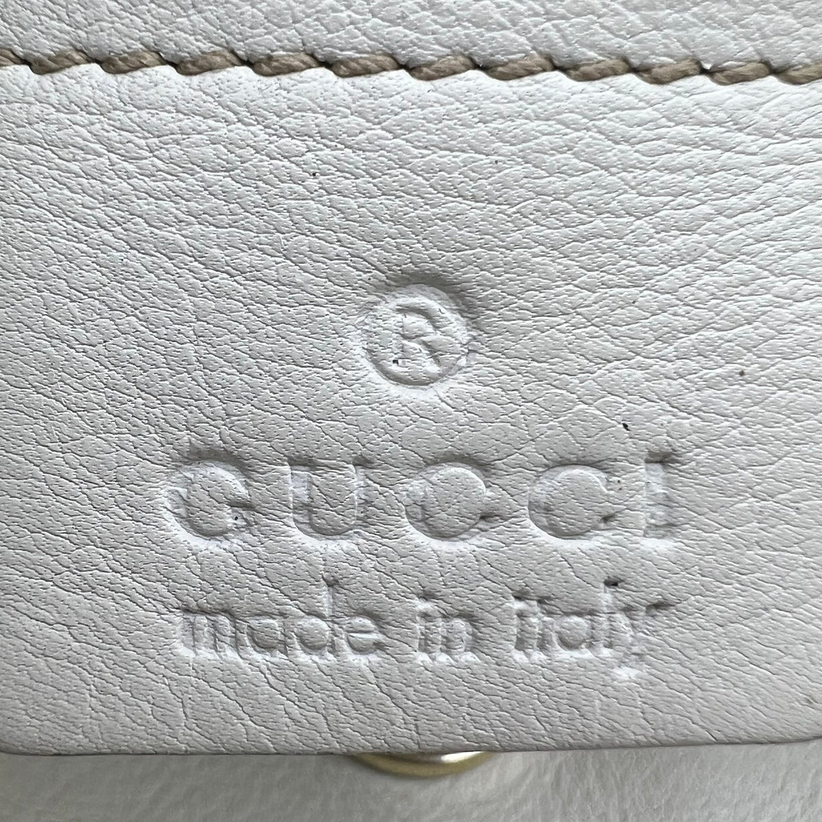 GG Running Tote Leather Medium White with flower limited edition — view 8 of 9 GG Running Tote Leather Medium White with flower limited edition, view 8 of 9