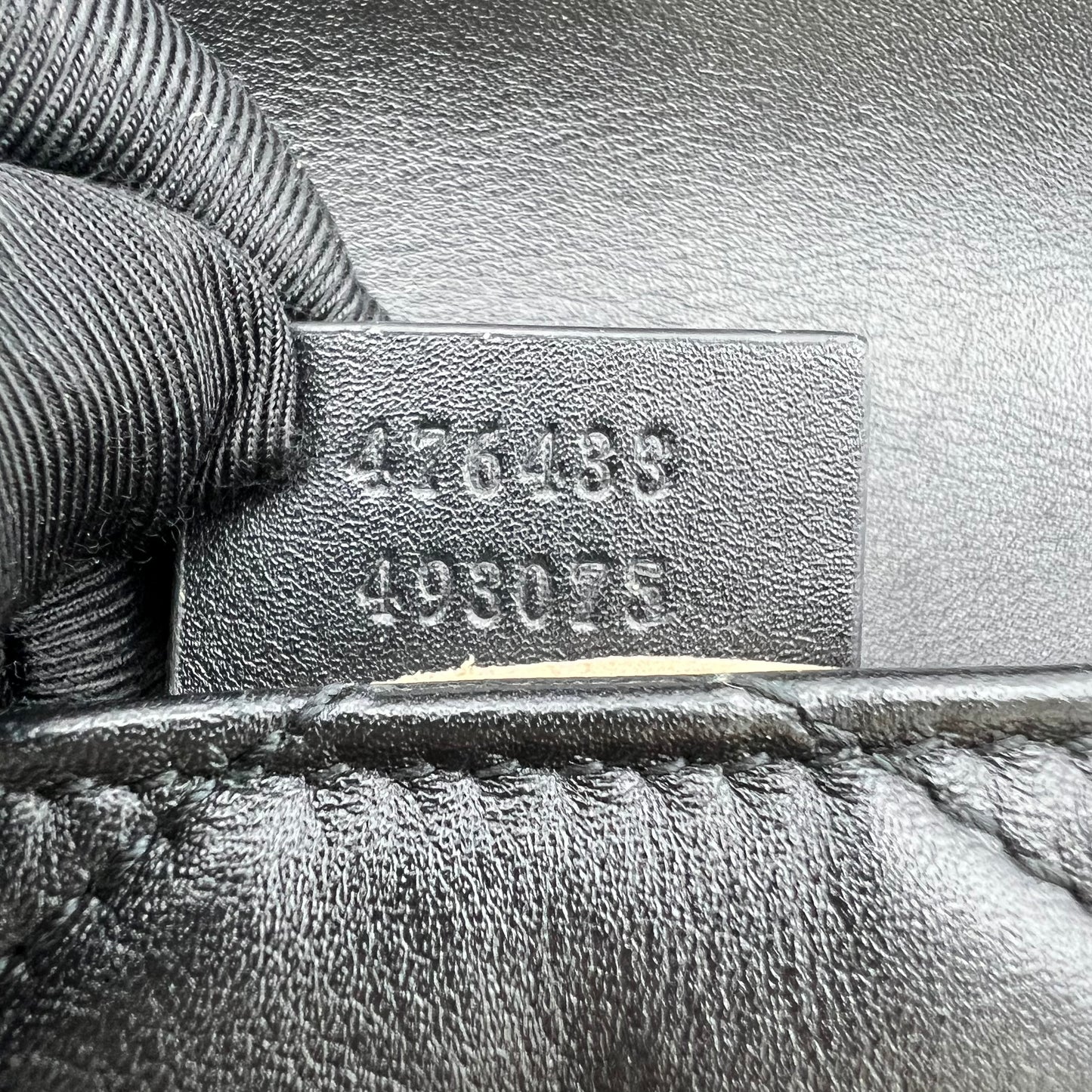 Calfskin Matelasse Super Mini GG Marmont Shoulder Bag Black