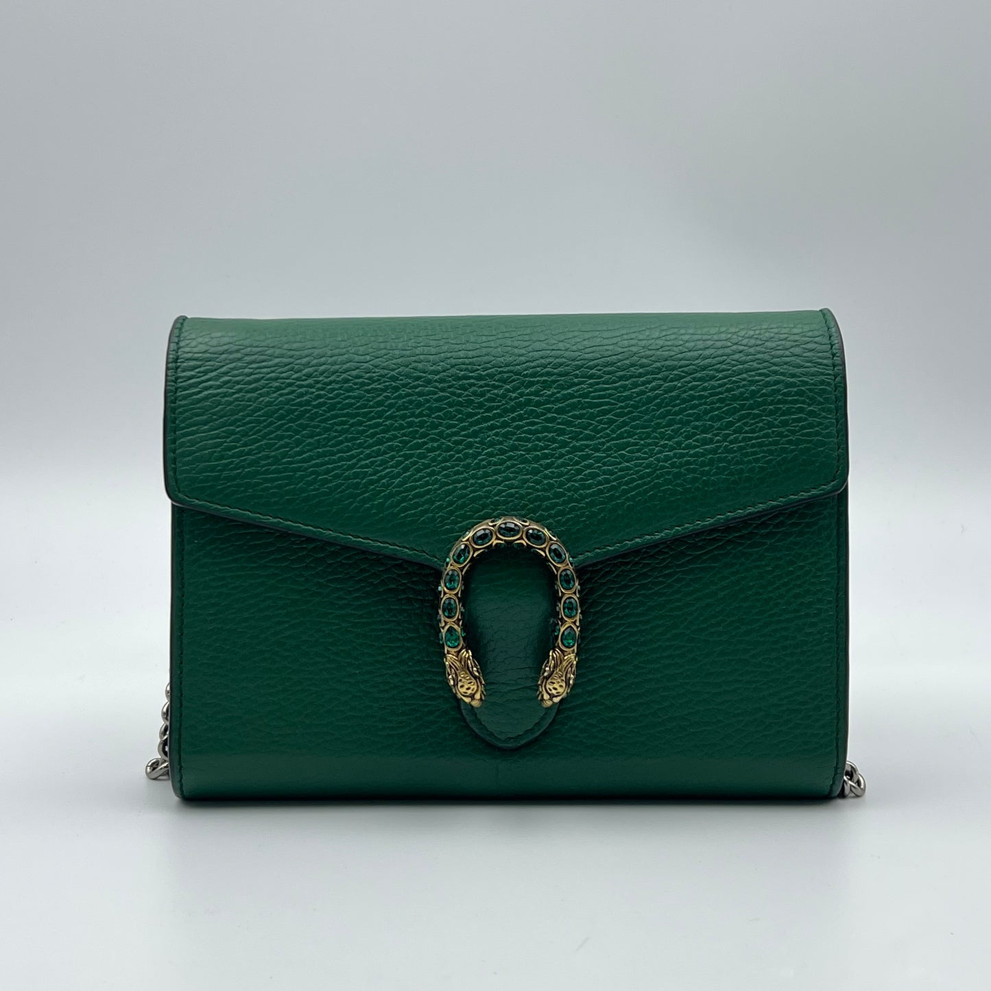 Mini Dionysus Wallet on Chain Green