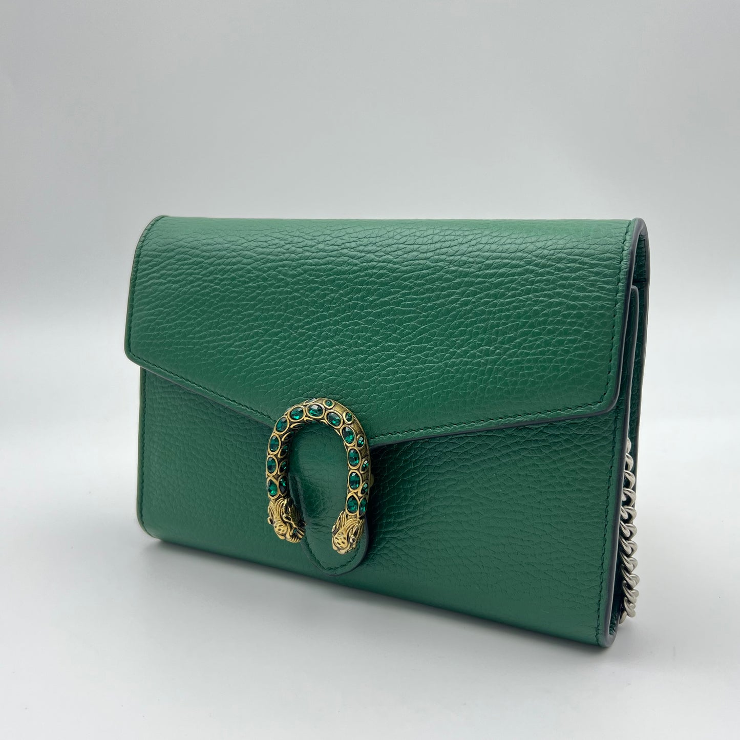 Mini Dionysus Wallet on Chain Green