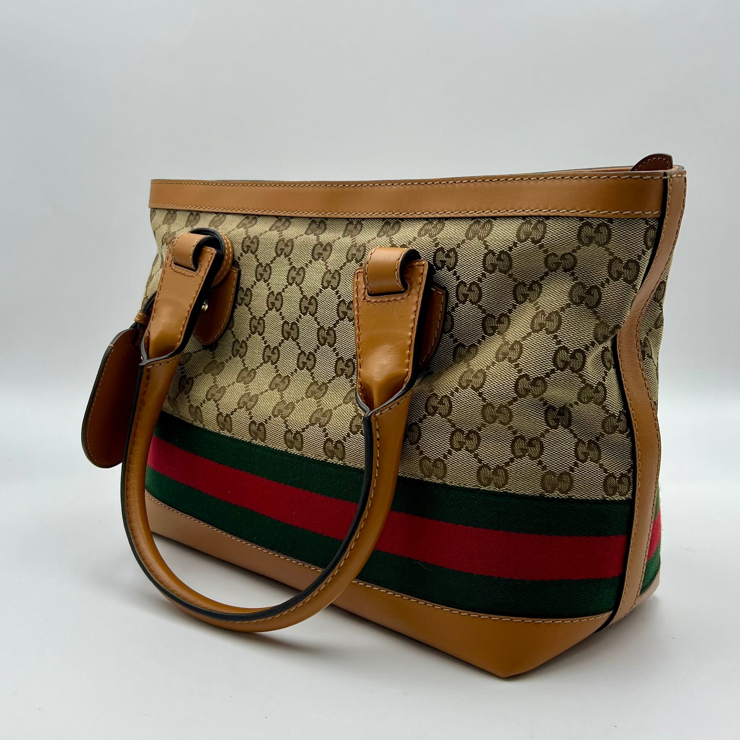 Web Heritage Tote GG Canvas Medium