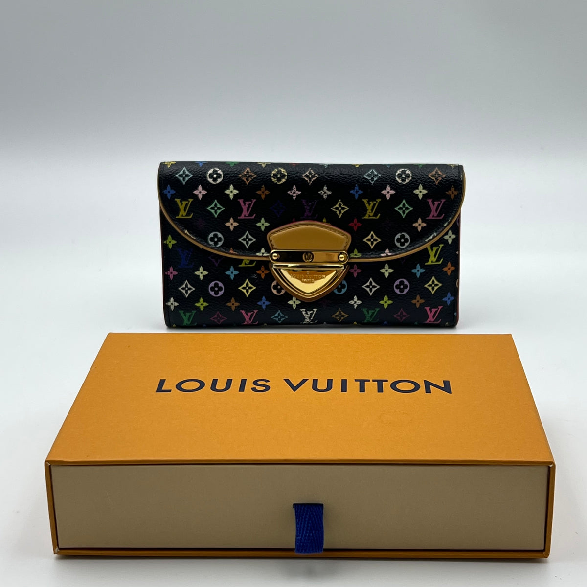 Louis Vuitton Monogram Multicolor Eugenie Wallet Black Grenade