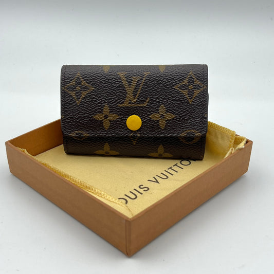 Key Holder Case Monogram Canvas Multicles 6 Hooks