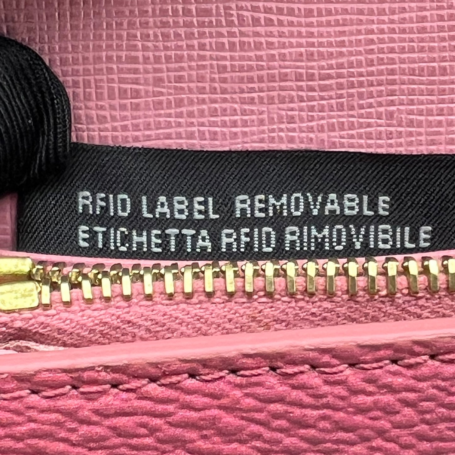 Pink Ombre Zucca Coated Canvas Continental Wallet