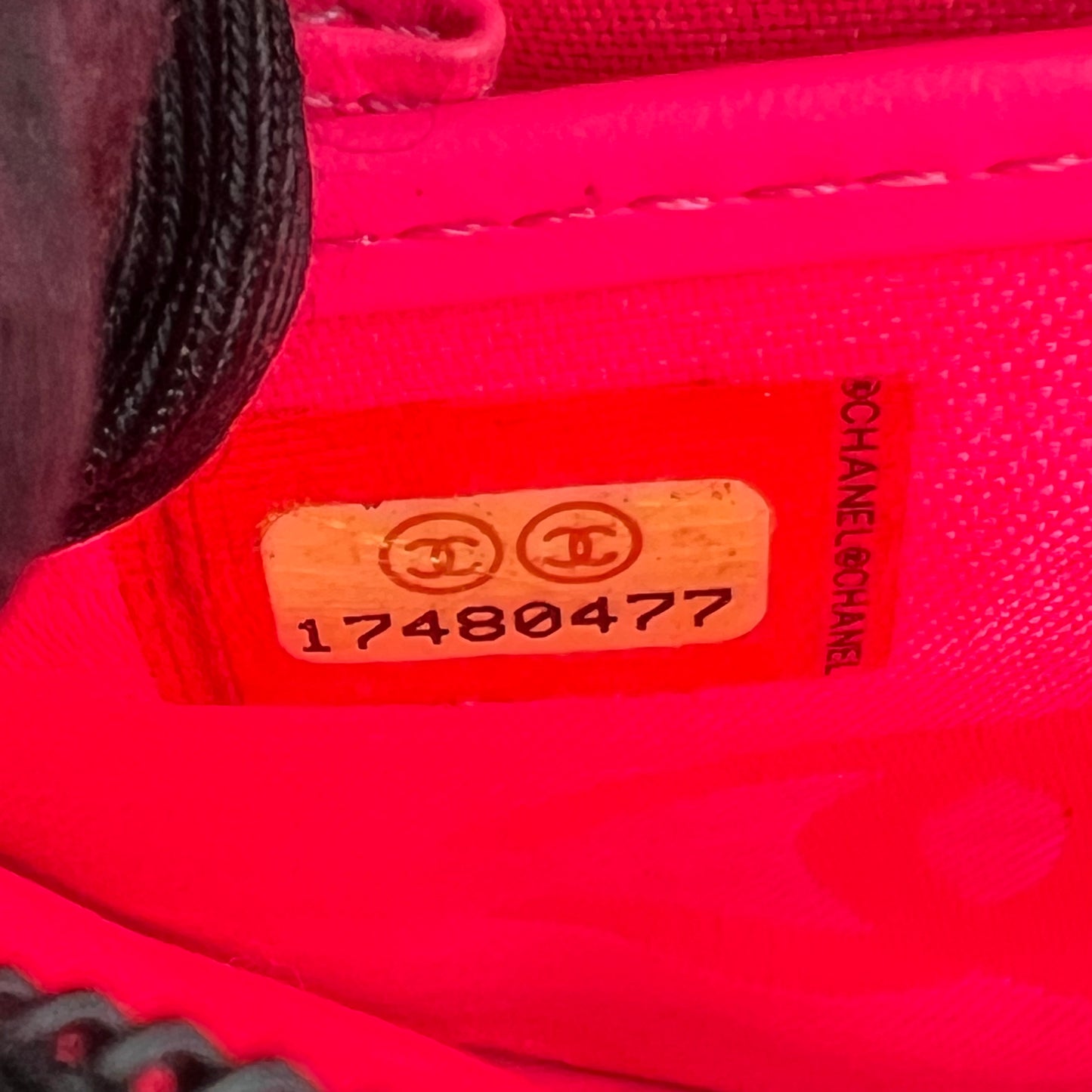 Black Quilted Leather Ligne Cambon Zip Around Wallet