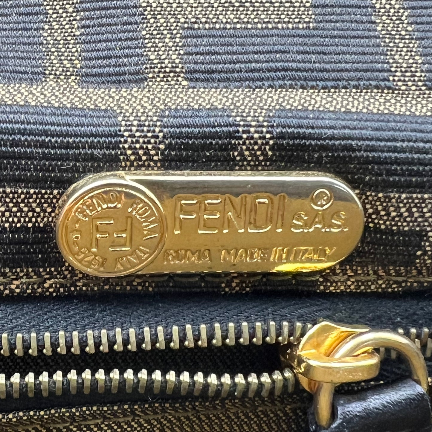Fendi Zucca Strap Shoulder Bag