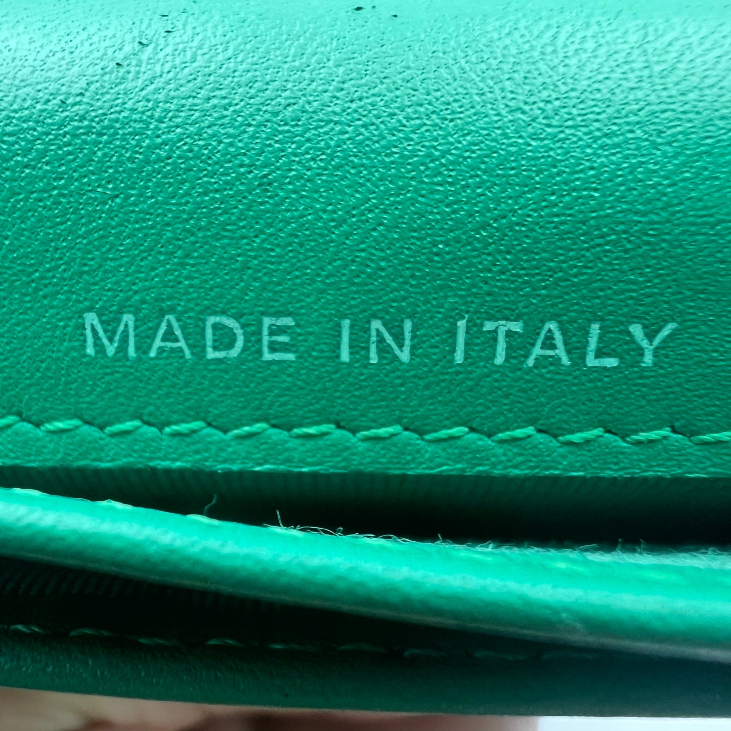 Matelasse Caviar Leather Long Wallet Green