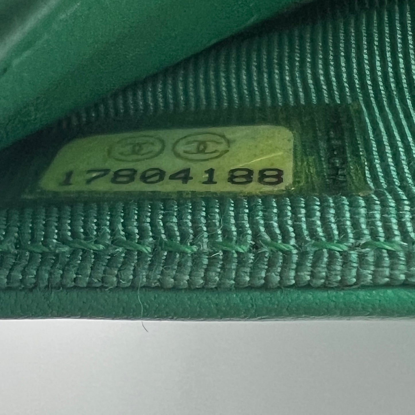 Matelasse Caviar Leather Long Wallet Green