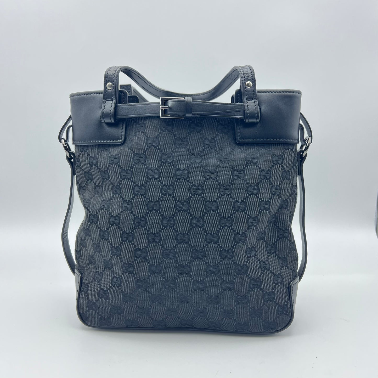 Black GG Canvas Tote Bag