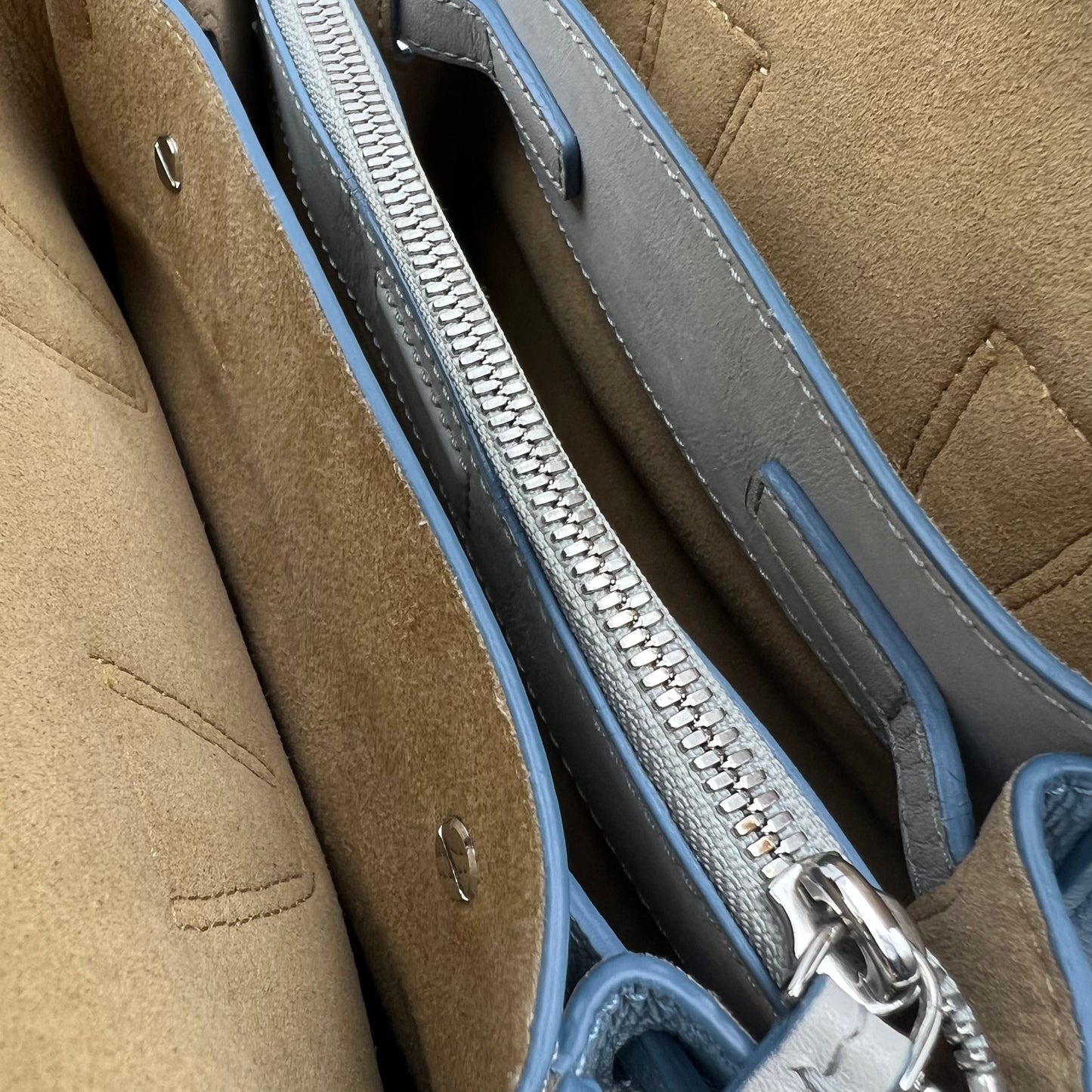 Mini Milla Tote w/ Strap light blue