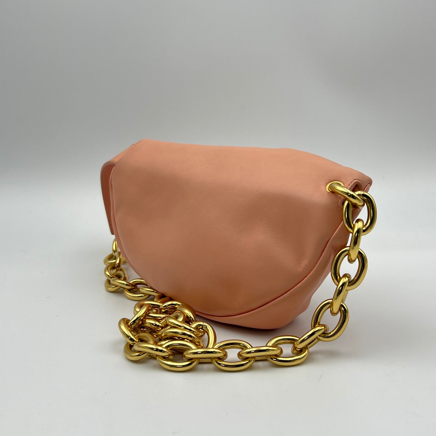 Belt Chain Pouch Waist Bag Peach Pink