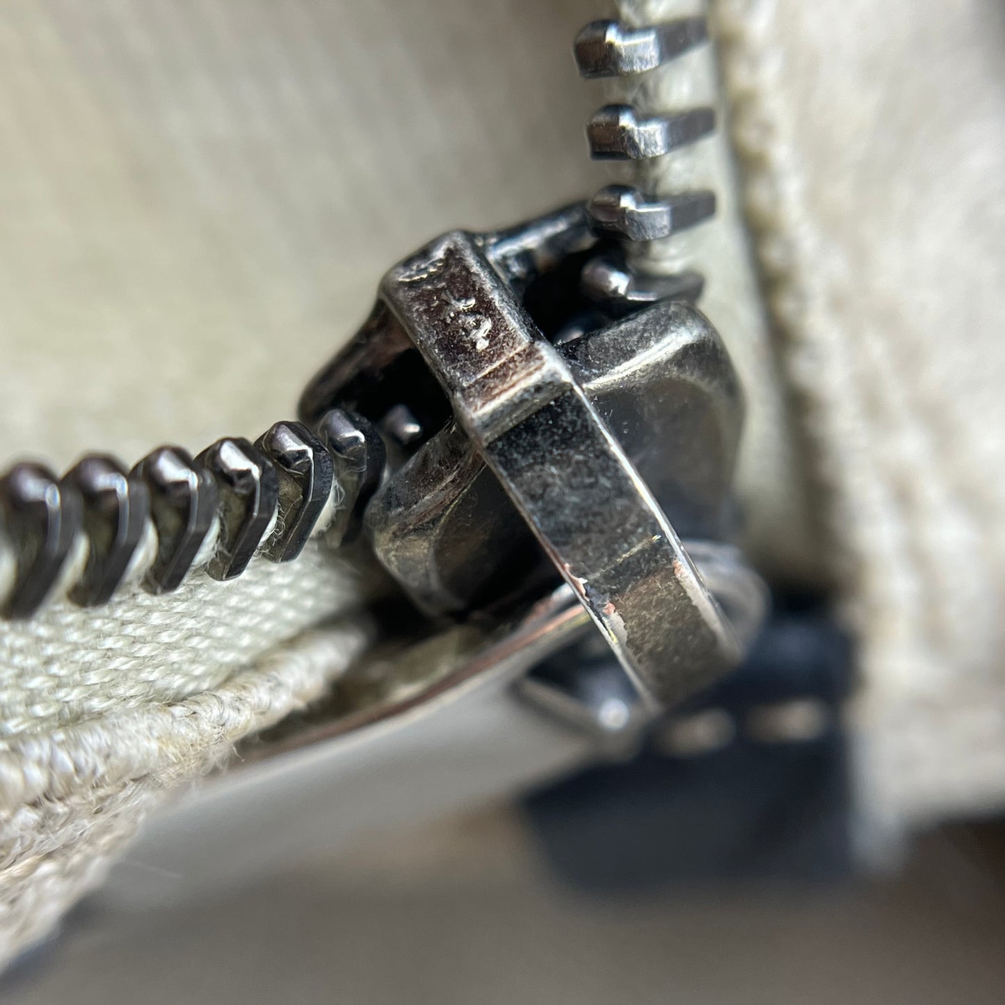 Linen Calfskin Rive Gauche Tote Optic White