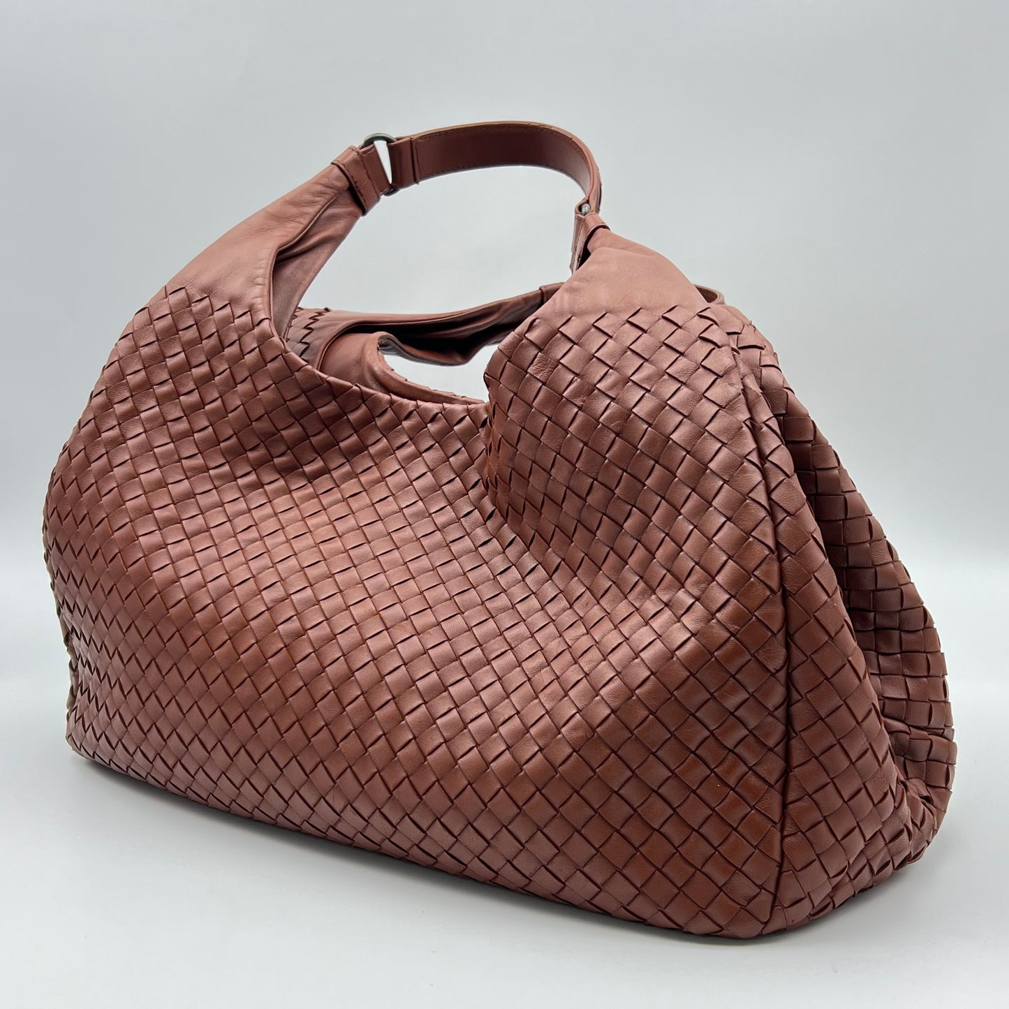 Intrecciato Campana Medium Brown