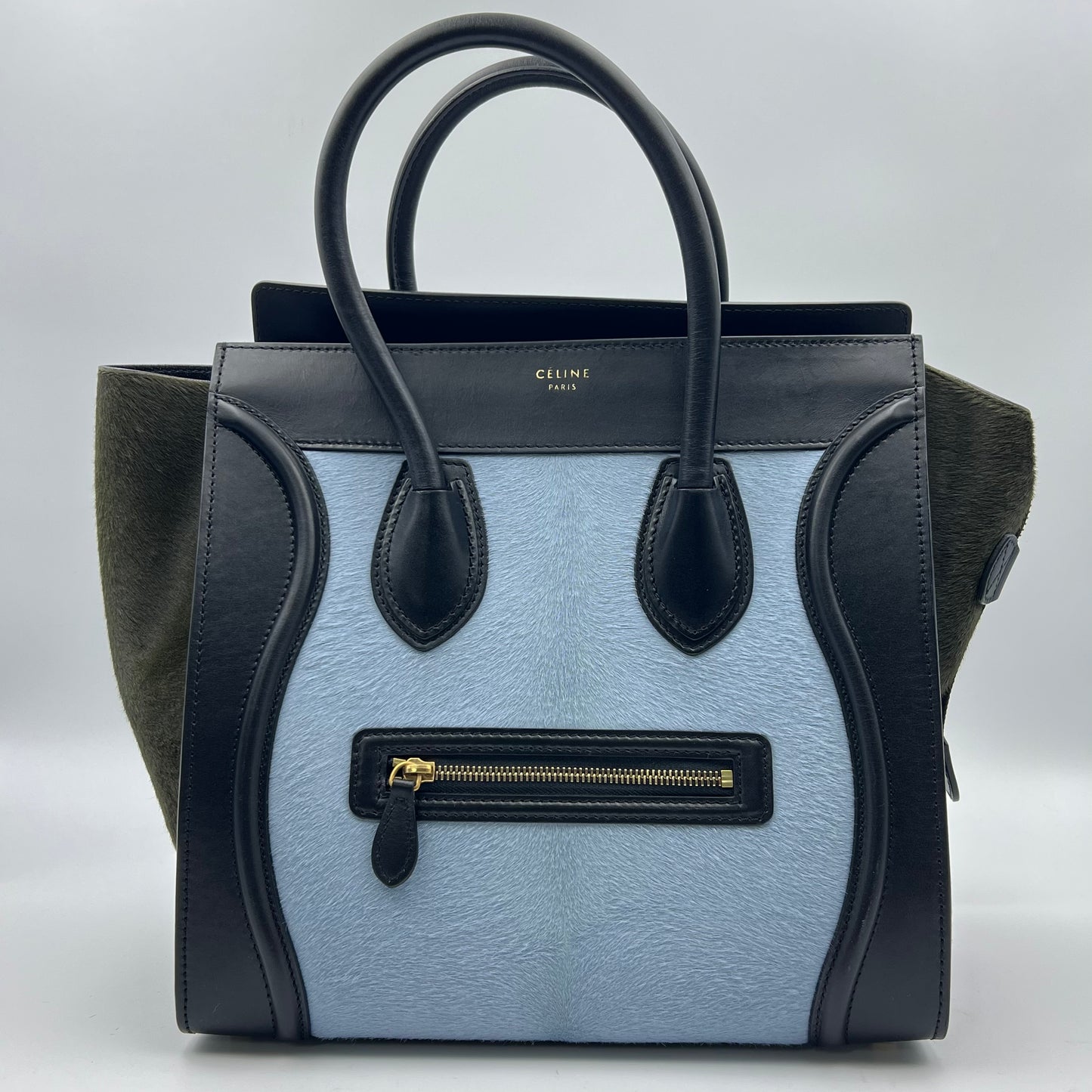 Tri-Color Mini Luggage Tote