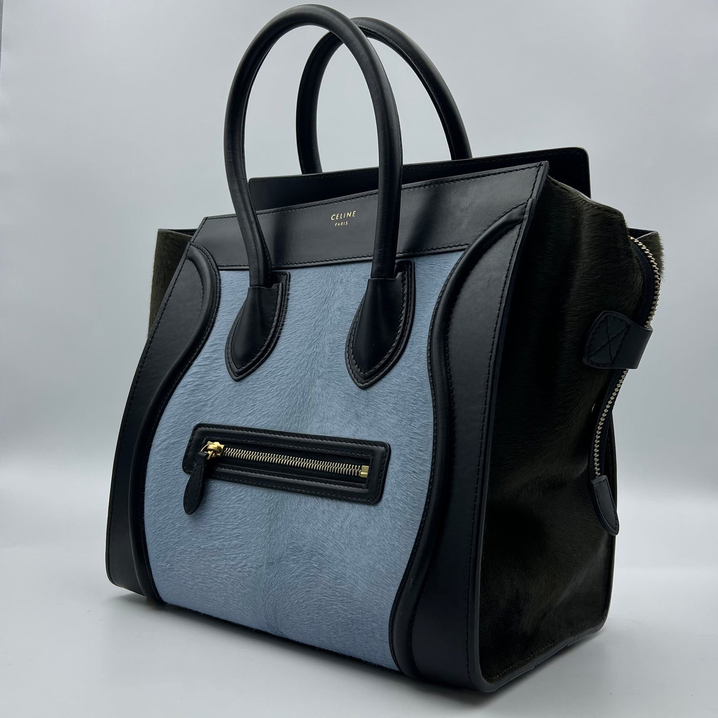 Tri-Color Mini Luggage Tote