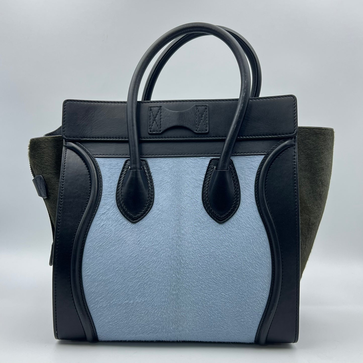 Tri-Color Mini Luggage Tote