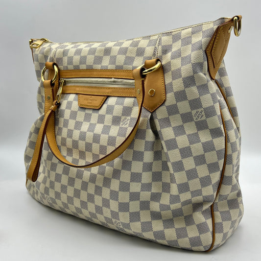 Damier Azur Evora GM Shoulder Bag
