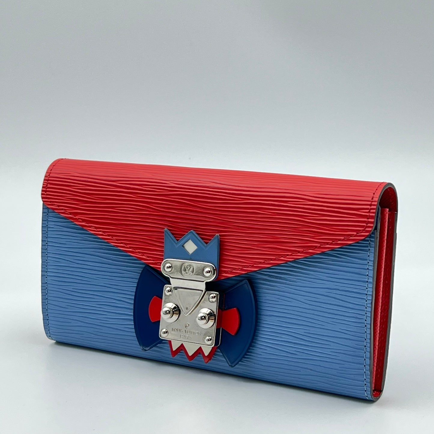 Epi Leather Tribal Mask Blue