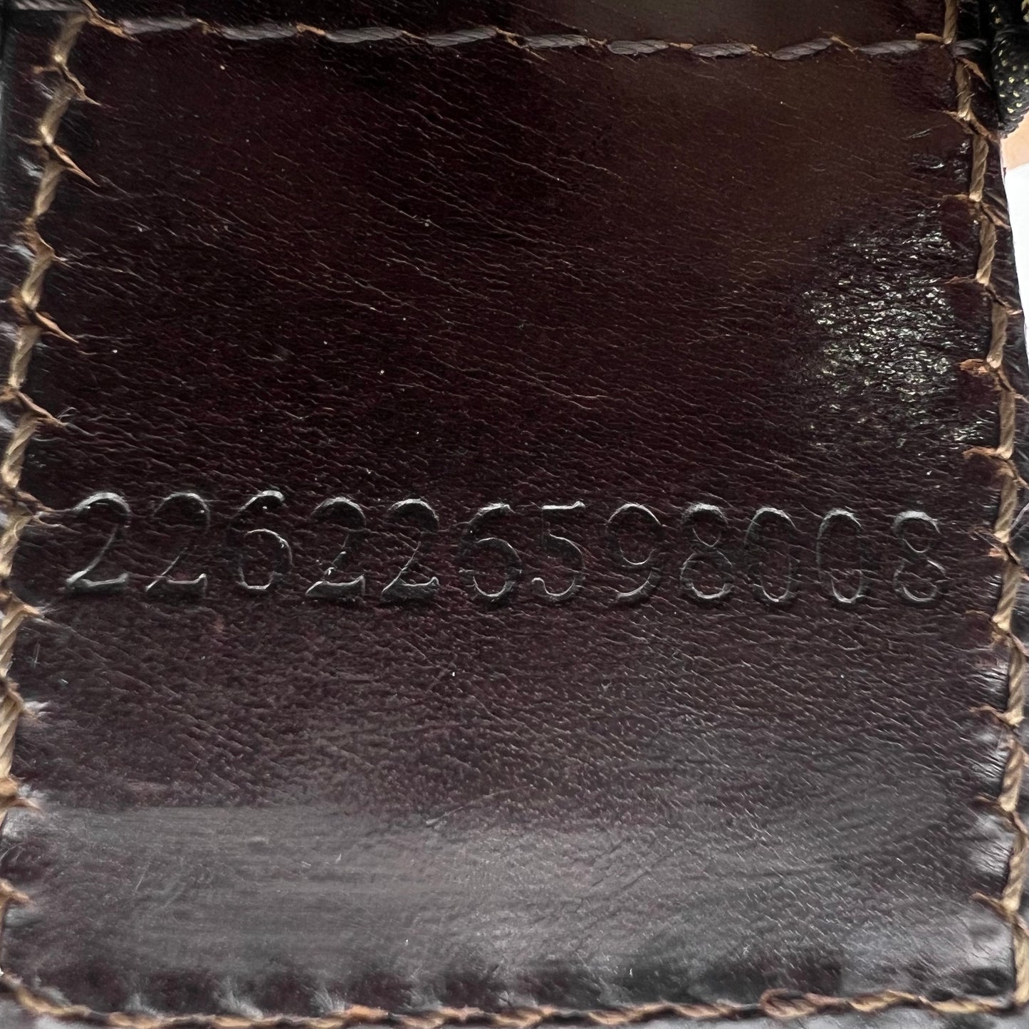 Zucca Canvas Leather Tote Bag Brown