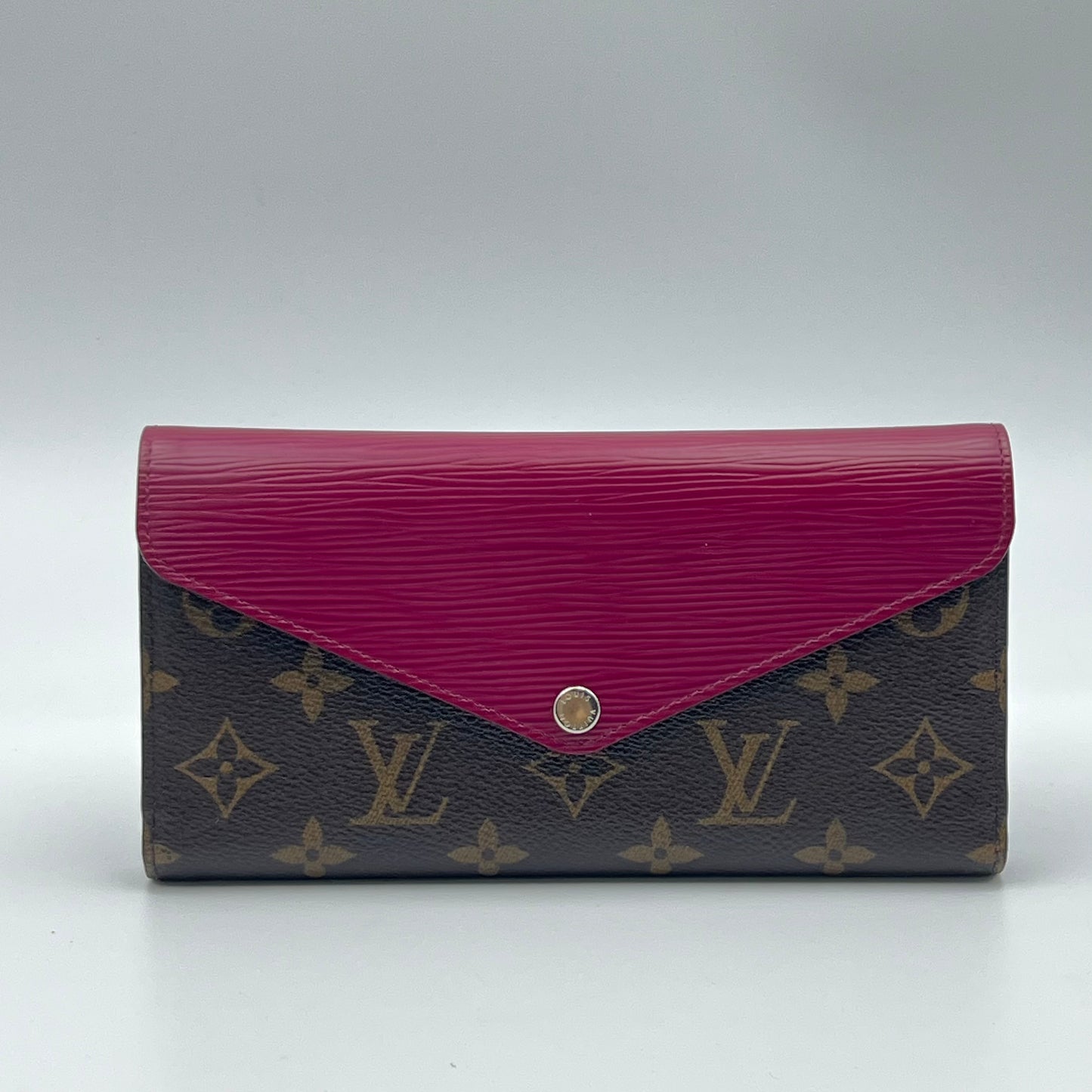 Monogram Epi Marie-Lou Long Wallet Fuchsia