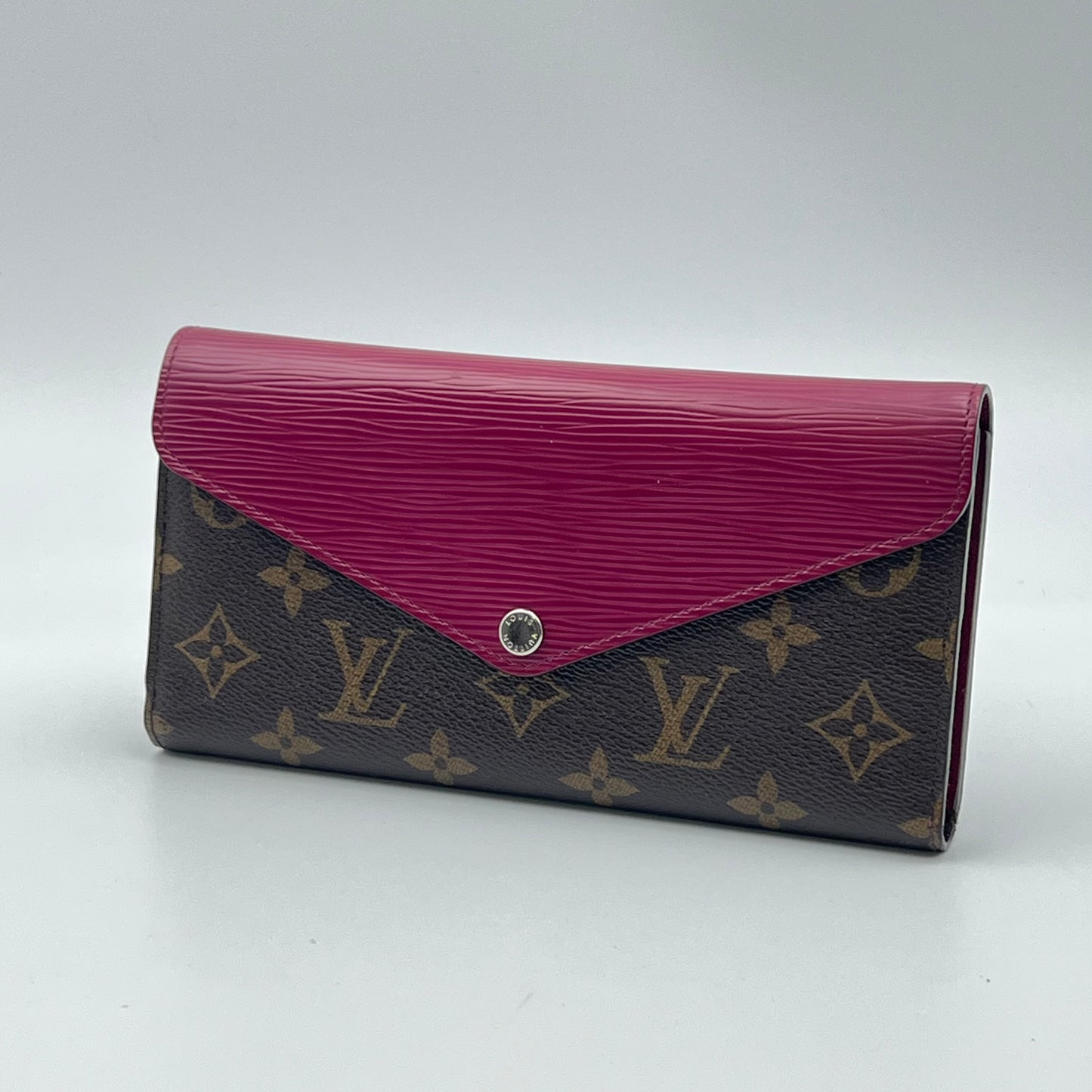 Monogram Epi Marie-Lou Long Wallet Fuchsia