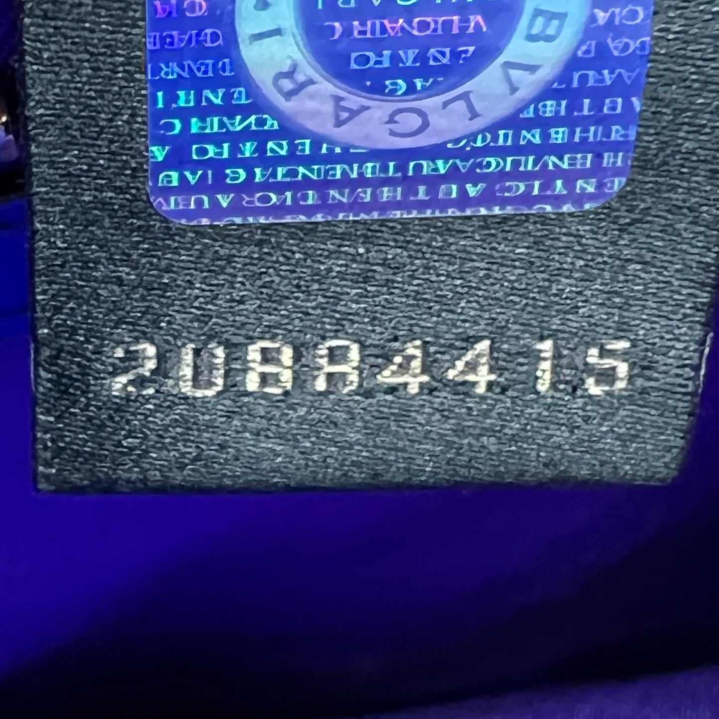 Leather Serpenti Royal Blue