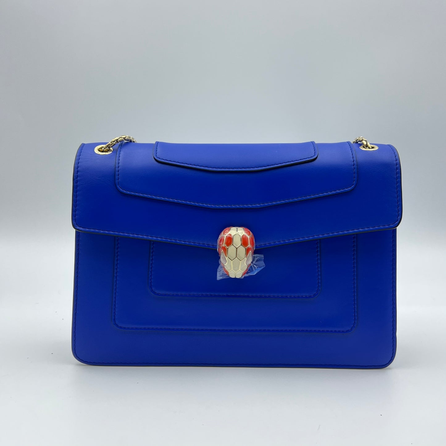 Leather Serpenti Royal Blue