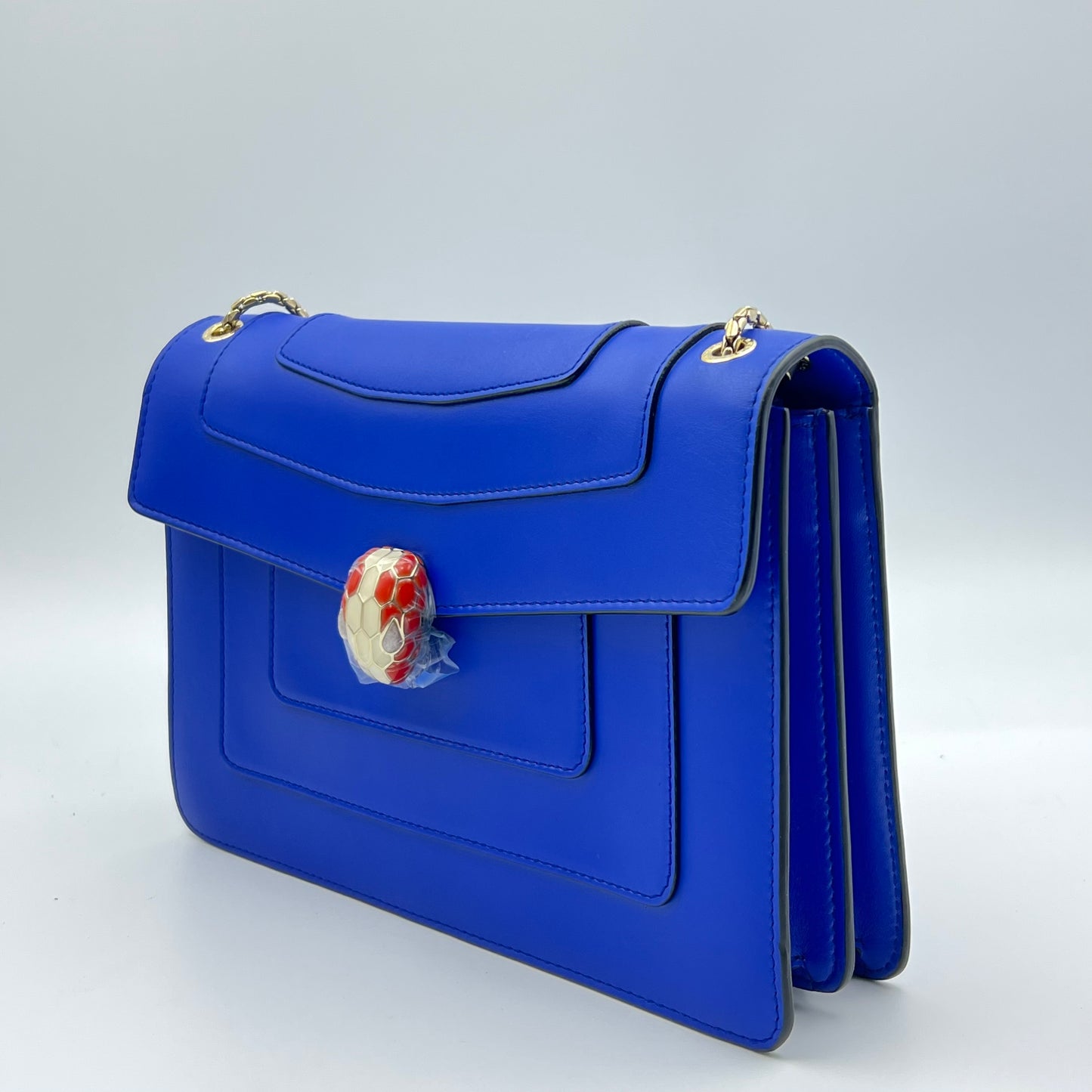 Leather Serpenti Royal Blue