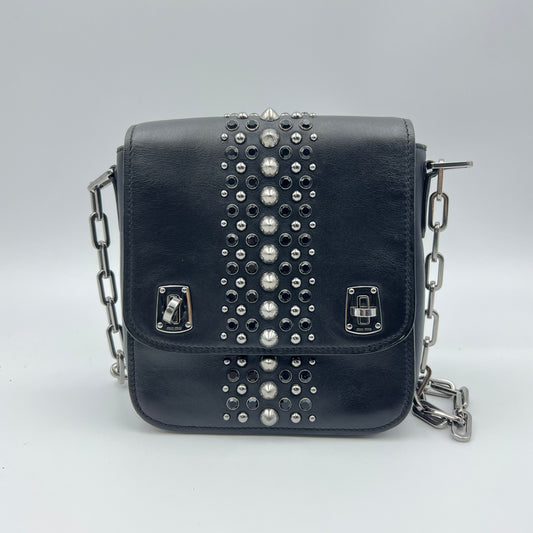 Studded Leather Crossbody Bag