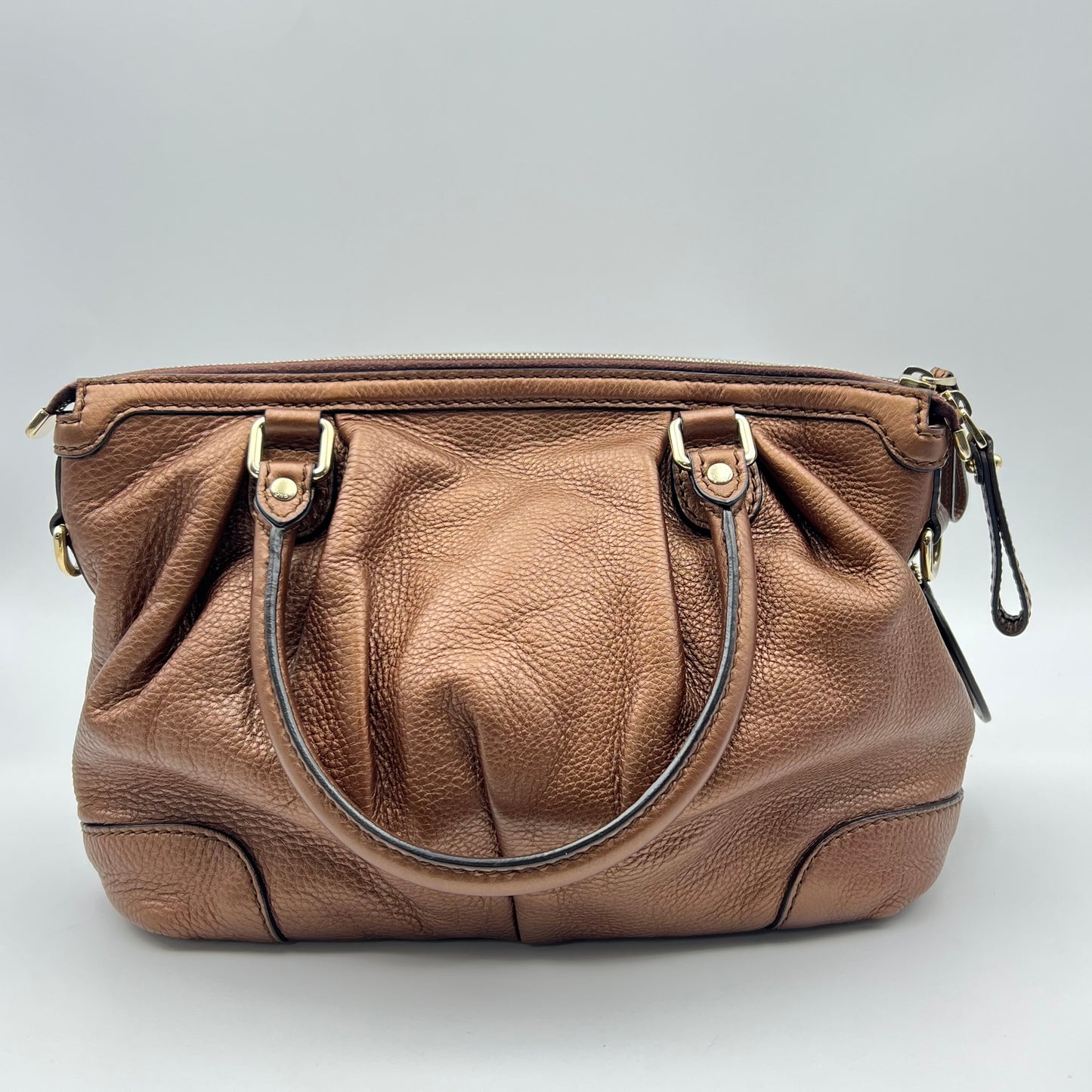 Sukey Brown Leather Two-Way Handbag