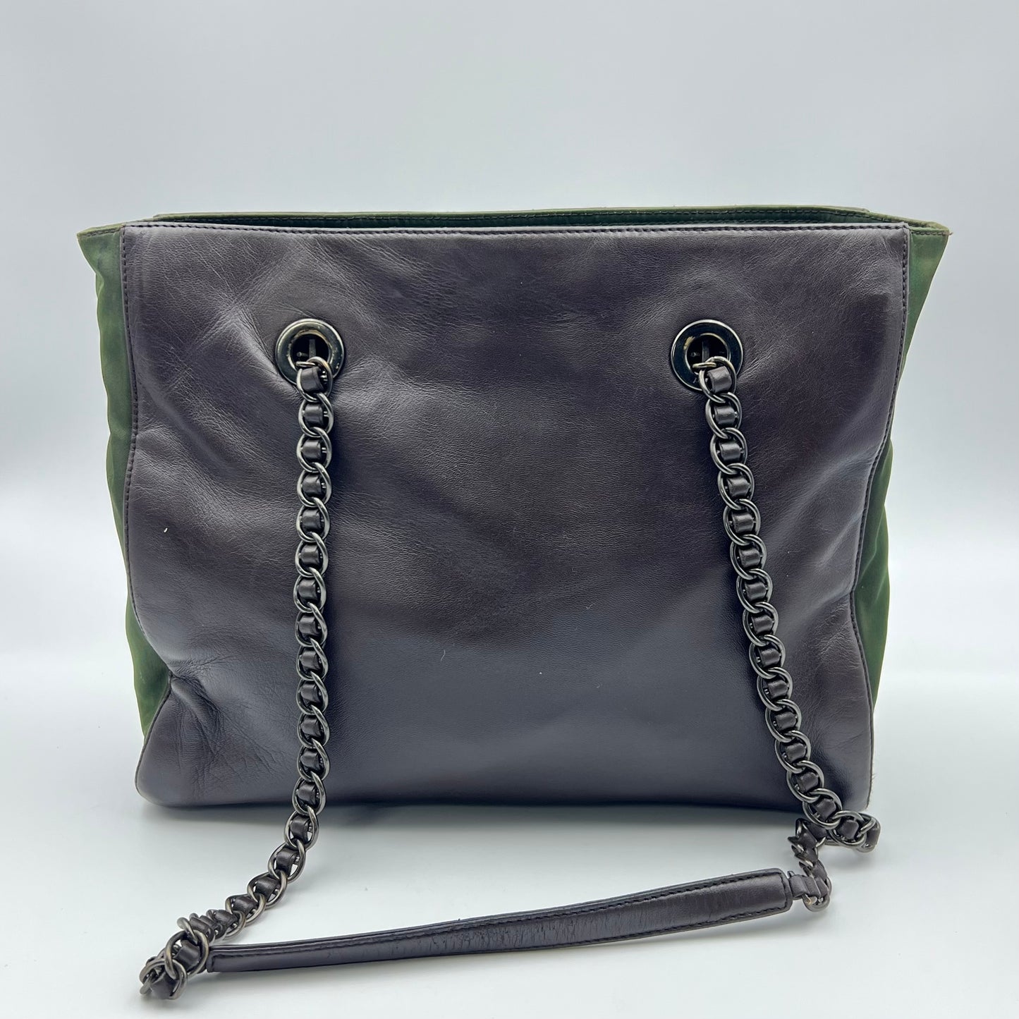 VIntage Prada Medium Leather Bag Brown Shoulder Bag