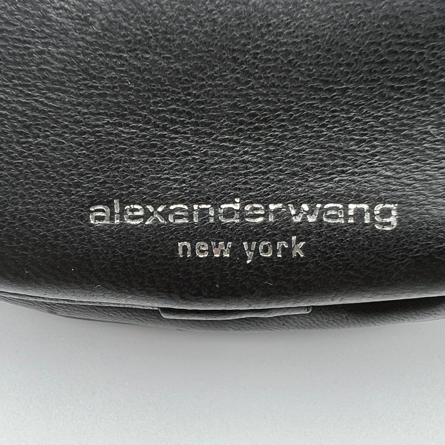 Black Leather Mini Attica Belt Bag