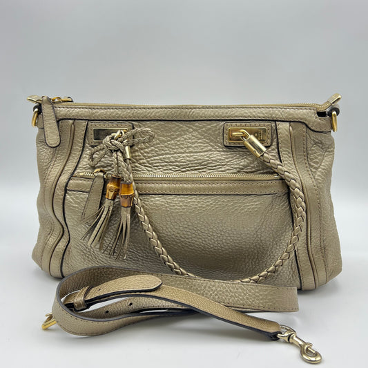 Bella Two-Way Leather Top Handle Bag
