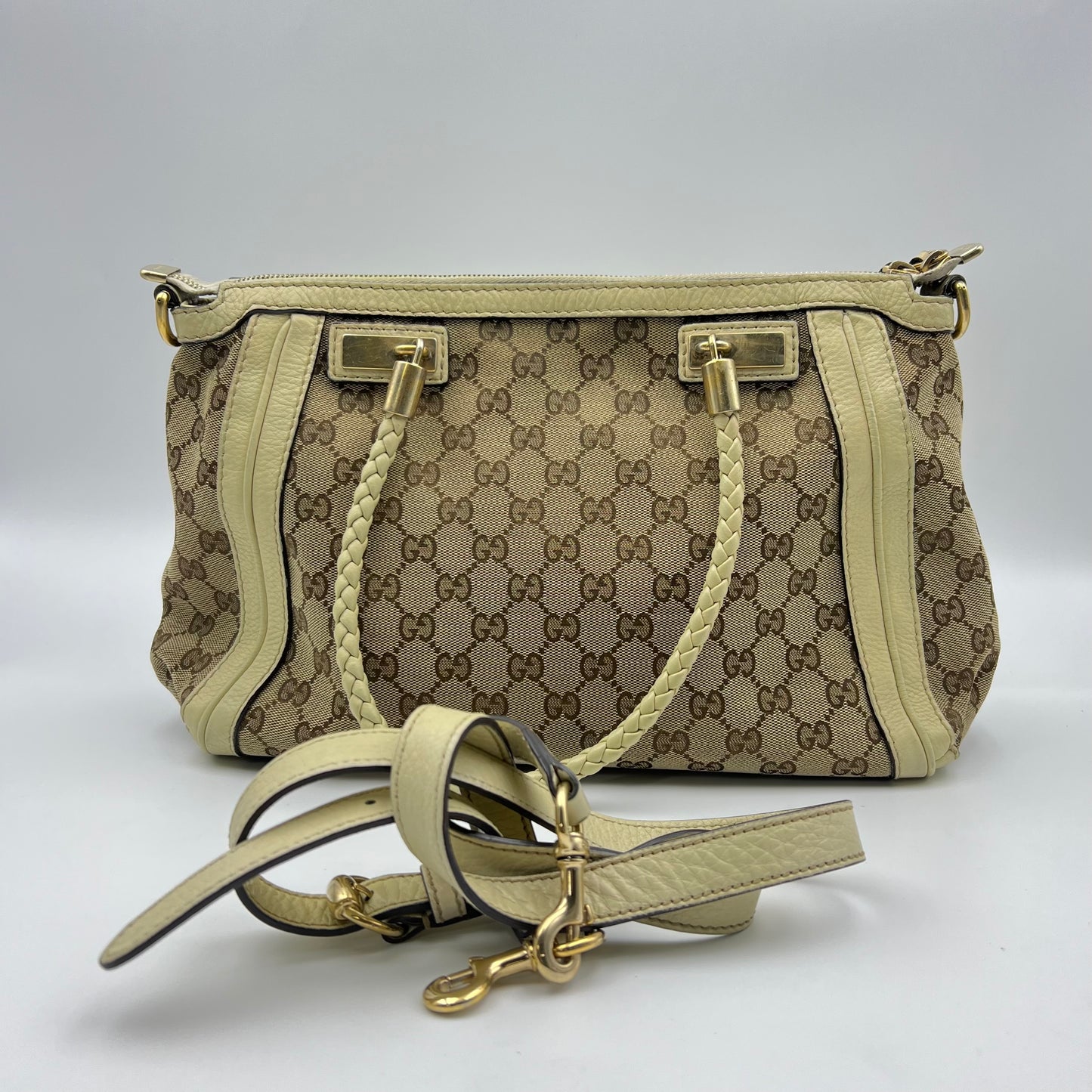 Monogram GG Canvas Small Bella Top Handle Bag