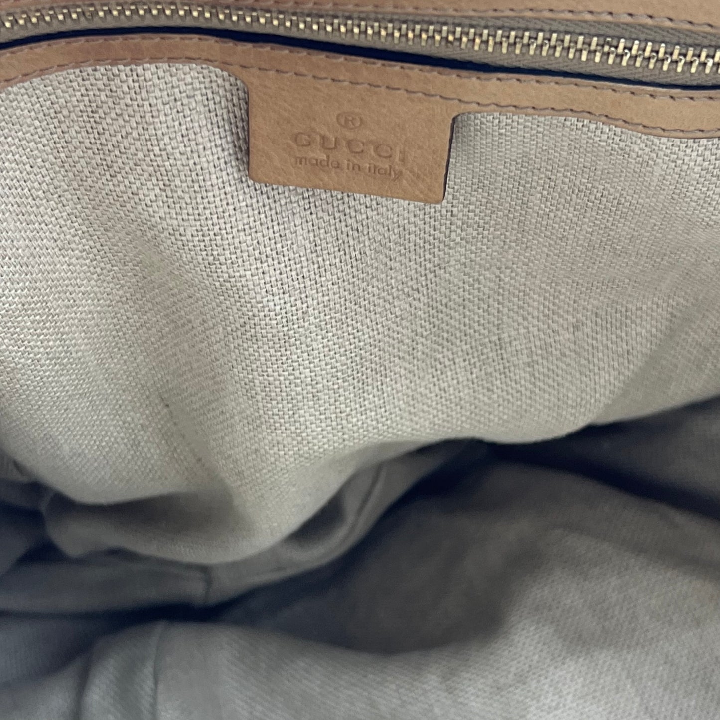Light Brown Leather Marrakech Large Hobo Bag