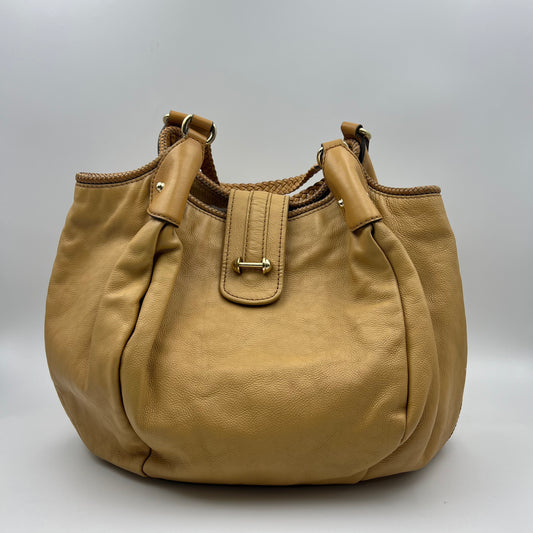 Light Brown Leather Marrakech Large Hobo Bag