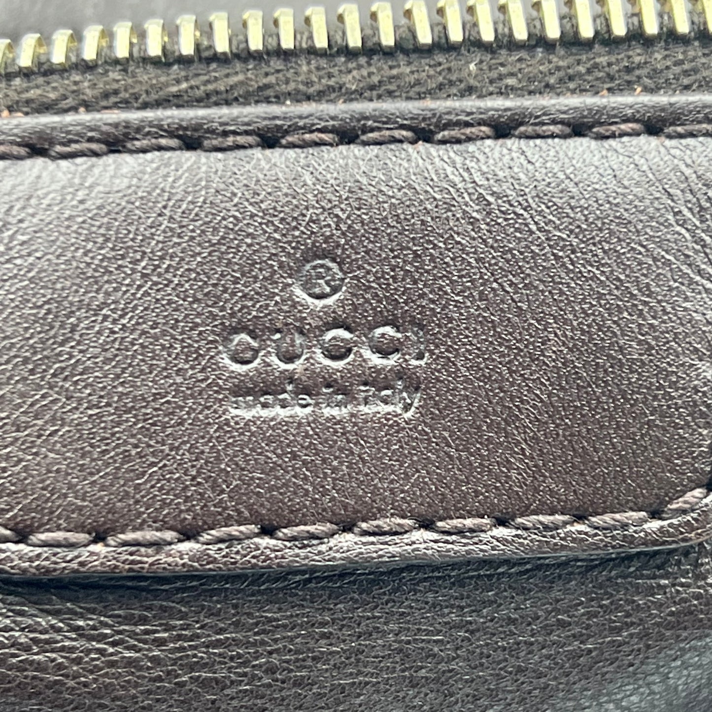 Microguccissima Boston Brown Tote