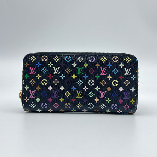Monogram Multicolor Zippy Wallet Black