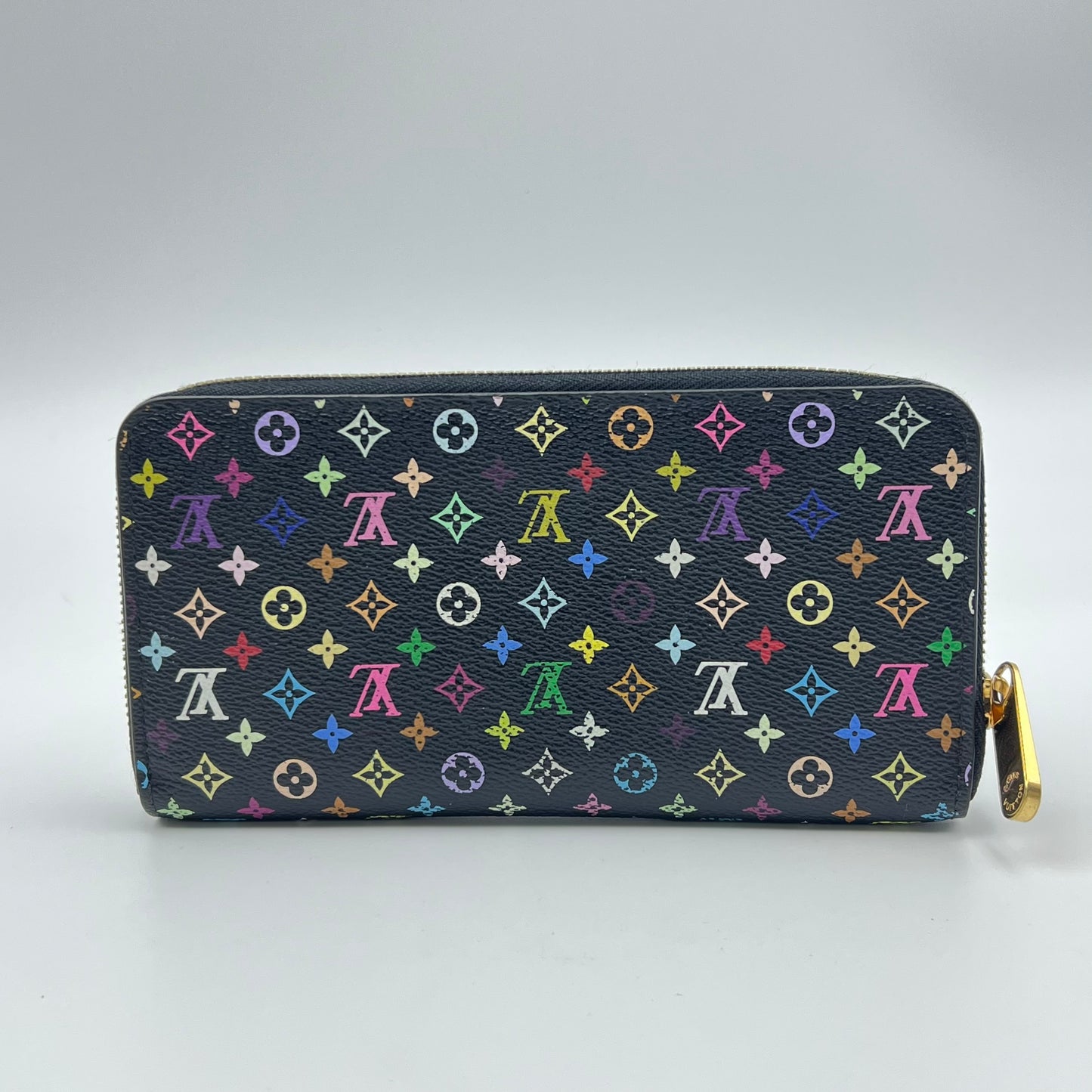 Monogram Multicolor Zippy Wallet Black