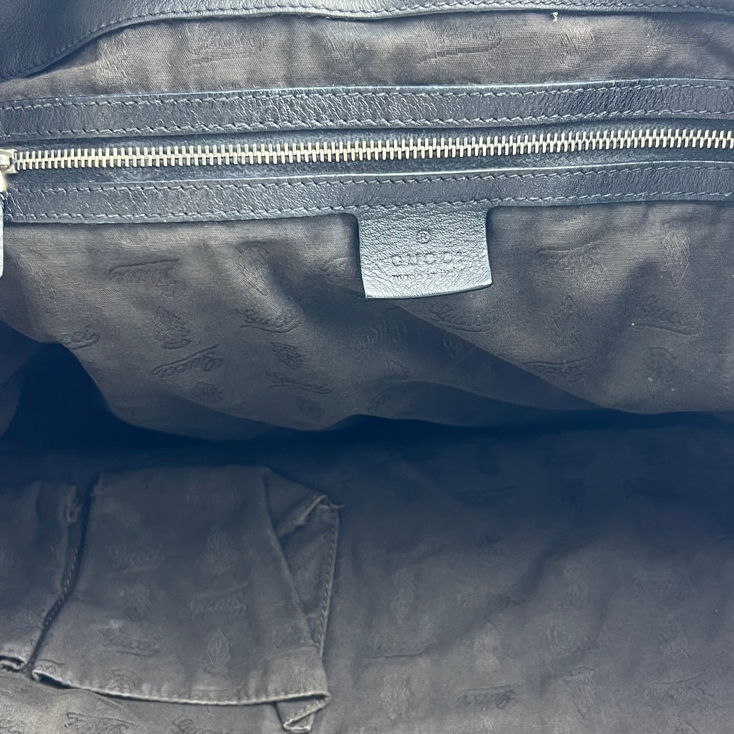 Guccissima Medium Icon Bit Tote Black