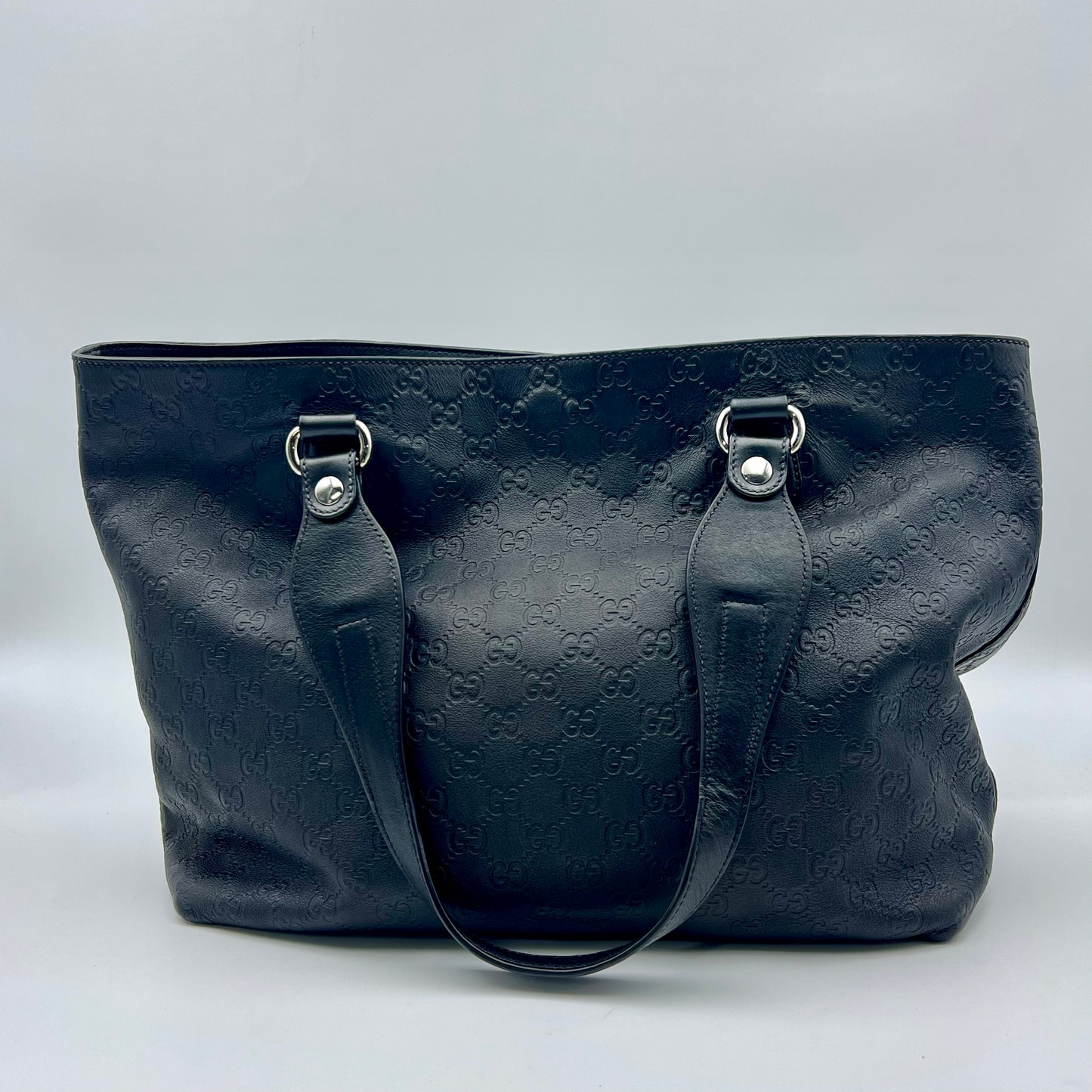 Guccissima Medium Icon Bit Tote Black