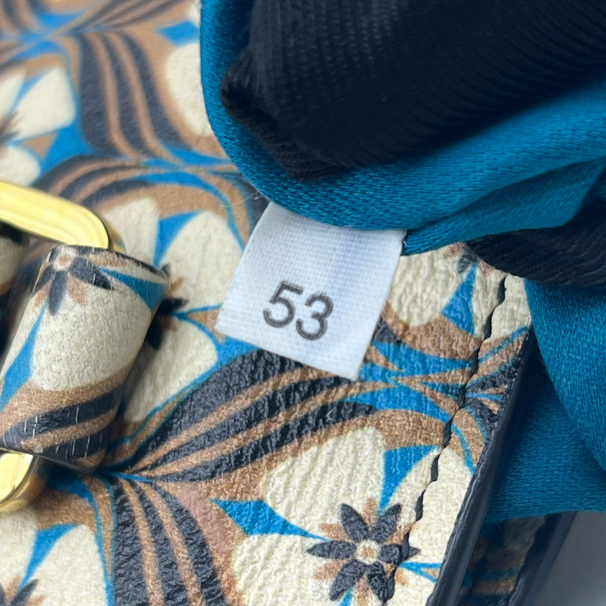 Miu Miu Blue Madras Print Cammello Tote — view 6 of 8 Blue Madras Print Cammello Tote, view 6 of 8