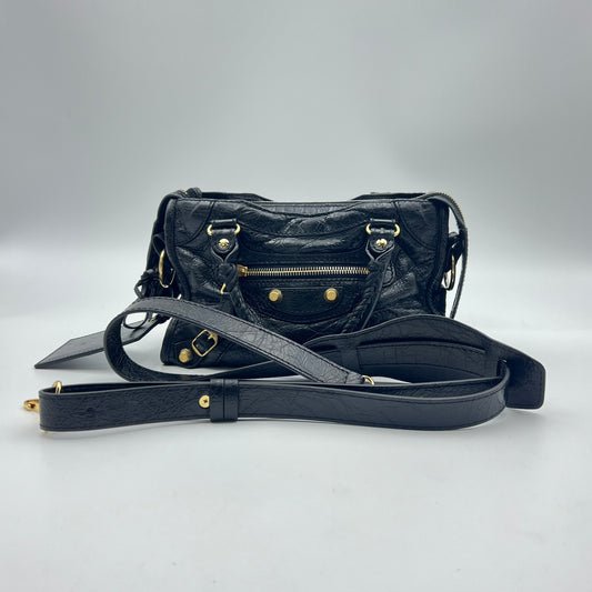 City Classic Studs Bag Leather Mini Black