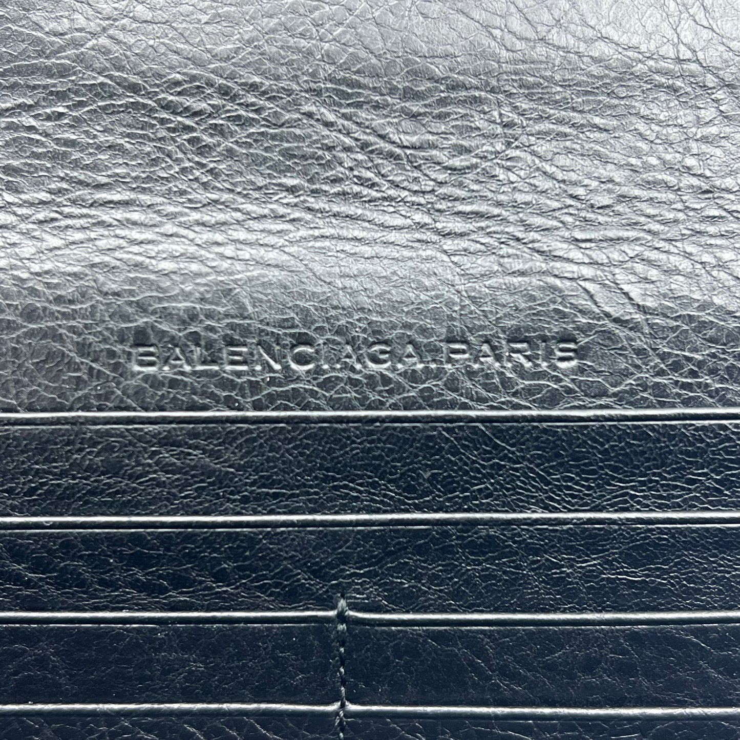 Leather Continental Wallet Black