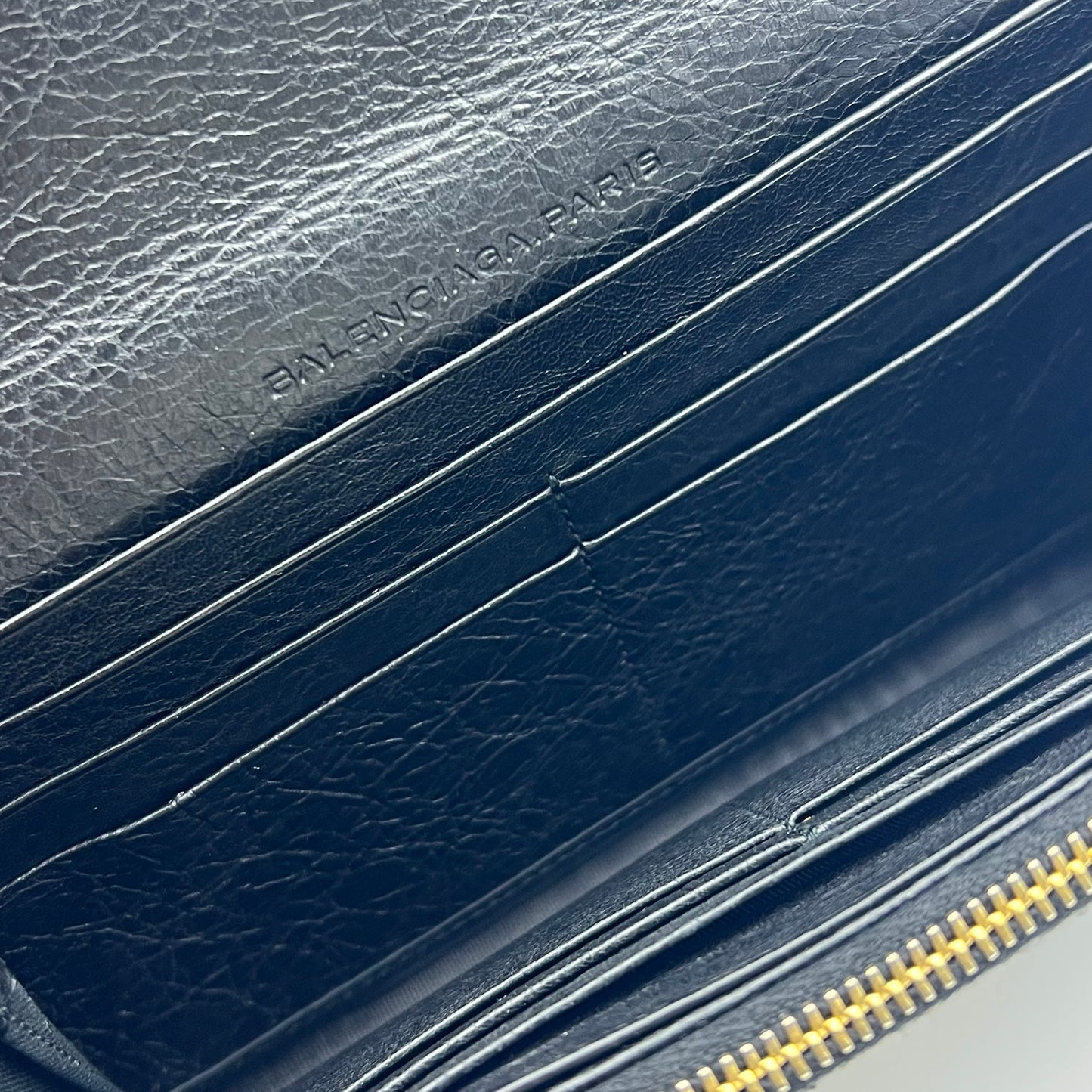 Leather Continental Wallet Black