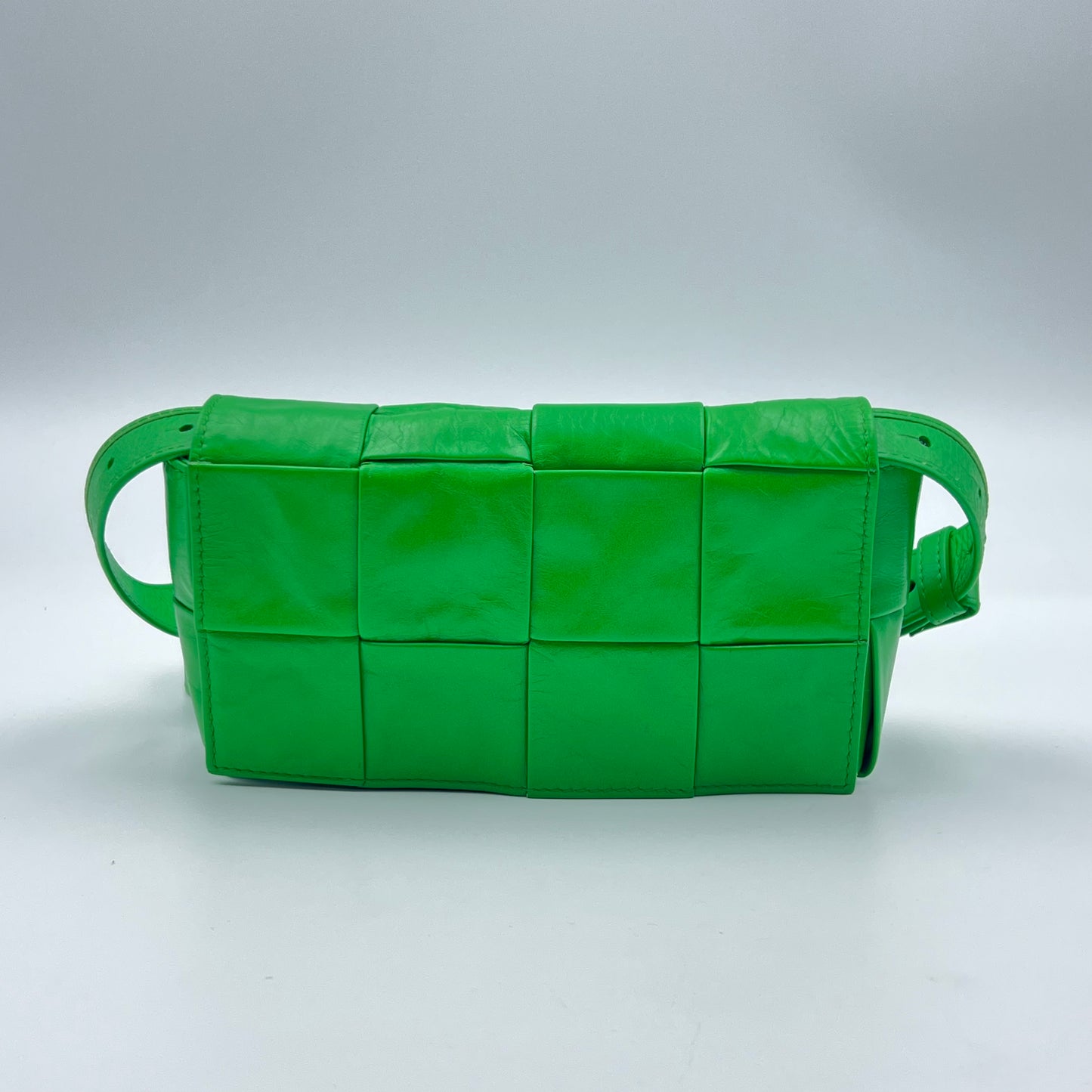 Mini Intreccio Cassette Belt Bag Green