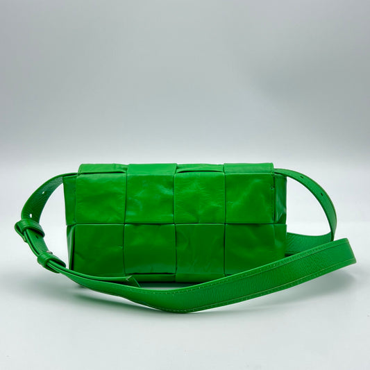 Mini Intreccio Cassette Belt Bag Green